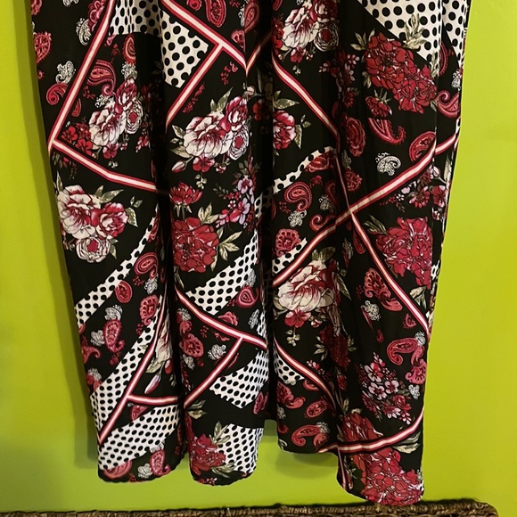 NWOT Ashley Stewart Multicolor/Print Long Sleeve Maxi Dress Size 18/20 - Picture 4 of 7